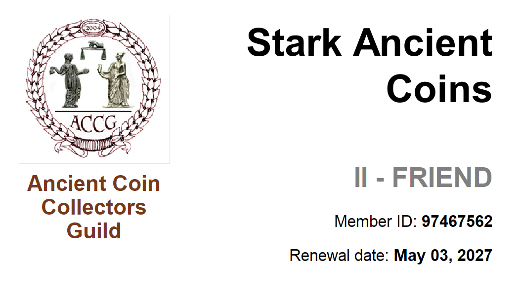 Ancient Coin Collectors Guild - Member